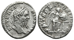 Septimius Severus (193-211 AD). Rome
AR Denarius (17,8mm 3,4g)
Obv: SEVERVS PIVS AVG Laureate head of Septimius Severus to right.
Rev: P M TR P XV ...