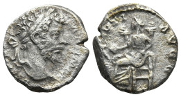 Septimius Severus (193-211 AD). Rome
AR Denarius (16,2mm 3g)
Obv: Laureate head of Septimius Severus to right.
Rev: Salus, draped, seated left, fee...