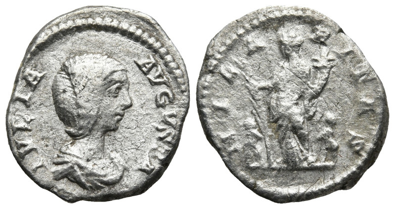 Julia Domna, Augusta (193-211 AD). Rome
AR Denarius (18,7,9mm 3,3g)
Obv: IVLIA...