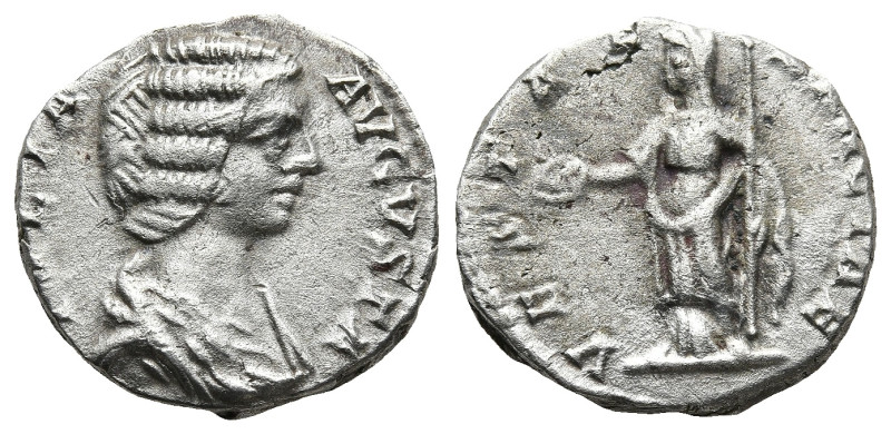 Julia Domna, Augusta (193-217 AD). Laodicea ad Mare
AR Denarius (16,1mm 2,8g)
...