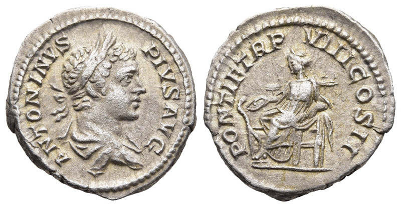 Caracalla (AD 198-217). Rome
AR Denarius (19,3mm 3,5g)
Obv: ANTONINVS PIVS AVG...