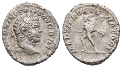 Caracalla (AD 198-217). Rome
AR Denarius (17,5mm 2,7g)
Obv: ANTONINVS PIVS AVG BRIT. Laureate head of Caracalla to right.
Rev: MARTI PROPVGNATORI. ...