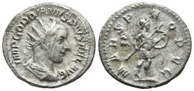 Gordian III (238-244 AD). Rome
AR Antoninianus (23,1mm 3,7g)
Obv: IMP GORDIANVS PIVS FEL AVG. Radiate, draped and cuirassed bust of Gordian III to r...