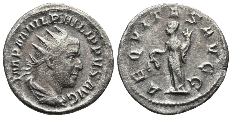 Philip I 'the Arab' (244-249). Rome.
AR Antoninianus (21,5mm 3,8g)
Obv: IMP M ...