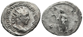 Trajan Decius (AD 249-251 ). Rome
AR Antoninianus (24,7mm 3,6g)
Obv: IMP C M Q TRAIANVS DECIVS AVG. Radiate, draped, and cuirassed bust right
Rev: ...