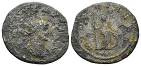 Gallienus (AD 253-268). Antioch
BI Antoninianus (22,3mm 2,6g)
Obv: GALLIENVS AVG. Radiate, draped, and cuirassed bust right
Rev: MINERVA AVG. Miner...
