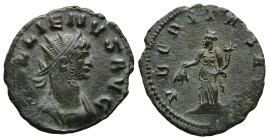 Gallienus (AD 253-268 ). Rome
Antoninianus (20,3mm 2,5g)
Obv: GALLIENVS AVG. Radiate and cuirassed bust of Gallienus to right.
Rev: VBERITAS AVG. U...