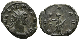 Gallienus (253-268 AD). Rome
Antoninianus (22,7mm 5g)
Obv: GALLIENVS AVG. Radiate head to right
Rev: PAX AVG. Pax standing facing, head to left, ho...