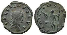 Gallienus (AD 253-268). Rome
Antoninianus (20,9mm 3,4g)
Obv: GALLIENVS AVG. Radiate head to right
Rev: IOVI CONSERVAT, Jupiter standing left holdin...