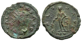 Gallienus (253-268 AD). Antioch
Antoninianus (21,3mm 3,8g)
Obv: GALLIENVS AVG. Radiate, draped and cuirassed bust right.
Rev: SALVS AVG / PXV. Apol...