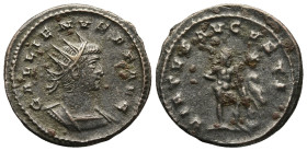 Gallienus (253-268 AD). Antioch
AE Antoninianus (22,3mm 4,1g)
Obv: GALLIENVS AVG. Radiate, draped and cuirassed bust to right
Rev: VIRTVS AVGVSTI. ...