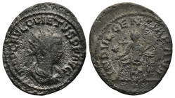 Quietus, Usurper (AD 260-261). Samosata
BI Antoninianus (19,7mm 3,3g)
Obv: Obv: IMP C FVL QVIETVS P F AVG. Radiate, draped and cuirassed bust right....