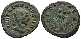 Claudius II Gothicus (AD 268-270). Rome
Antoninianus (22,9mm 2,4g)
Obv: IMP CLAVDIVS AVG. Radiate head to right
Rev: LAETITIA AVG. Laetitia standin...