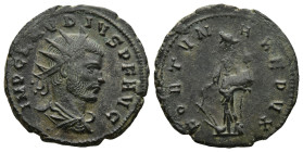 Claudius II Gothicus (268-270 AD). Kyzikos
AE Antoninianus (20,8mm 3,3g)
Obv: IMP CLAVDIVS P F AVG. Radiate, draped and cuirassed bust to right; pel...