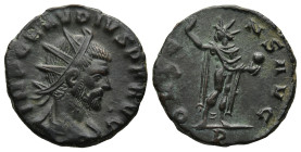 Claudius II Gothicus (268-270 AD). Mediolanum
AE Antoninianus (18,6mm 3,4g)
Obv: IMP CLAVDIVS P F AVG. Radiate, draped and cuirassed bust to right
...