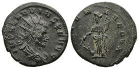 Claudius II Gothicus (268-270 AD). Kyzikos
AE Antoninianus (20,5mm 3,6g)
Obv: IMP CLAVDIVS P F AVG. Radiate, draped and cuirassed bust to right; pel...