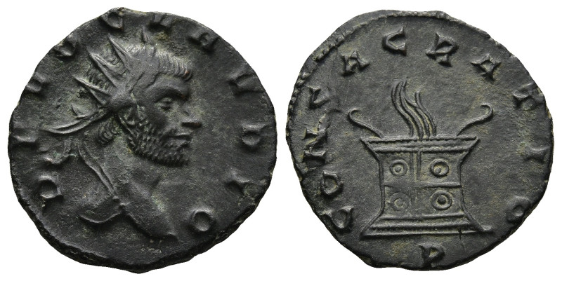 Divus Claudius II Gothicus (Died AD 270). Rome
Antoninianus (19,7mm 2,5g)
Obv:...