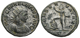 Aurelian (270-275 AD). Antioch
Antoninianus (22,1mm 3,5g)
Obv: IMP C AVRELIANVS AVG. Radiate and cuirassed bust to right
Rev: CONSERVAT AVG. Sol wa...