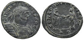 Aurelian (270-275 AD). Siscia
Antoninianus (23,8mm 2,8g)
Obv: IMP AVRELIANVS AVG. Radiate and cuirassed bust right.
Rev: CONCORDIA MILITVM / (star)...