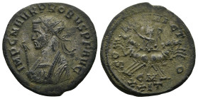 Probus (276-282 AD). Kyzikos
Antoninianus (23,5mm 4,2g)
Obv: IMP C M AVR PROBVS P F AVG. Radiate and mantled bust left, holding eagle-tipped sceptre...