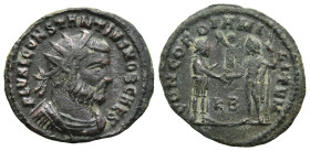 Constantius I, Caesar (293-305 AD). Kyzikos
Antoninianus (20,7mm 2,2g)
Obv: FL VAL CONSTANTINVS NOB CAES, radiate, draped and cuirassed bust to righ...