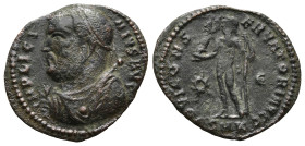 Licinius I (308-324 AD). Kyzikos
AE Follis (20,6mm 2g)
OBv: IMP LICINIVS AVG. Laureate bust to left wearing imperial mantle, holding mappa in right ...