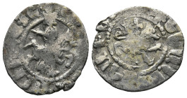 ARMENIA. Cilician Armenia. Oshin (AD 1308-1320)
AR Takvorin (19,4mm 2,1g)
Obv: Oshin on horseback riding right, head facing, holding lis-tipped scep...