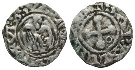 FRANCE. Valence. Anonymous Bishops (AD 1157-1276)
AR Denier (17,6mm 1g)
Obv: Cross with globular ends, annulet in one angle.
Rev: Double-headed eag...