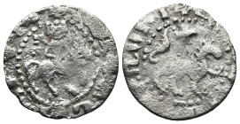 ARMENIA. Cilician Armenia. Oshin (AD 1308-1320)
AR Takvorin (18,9mm 1,9g)
Obv: Oshin on horseback riding right, head facing, holding lis-tipped scep...