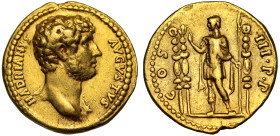 VF 5/5, 3/5 | Hadrian c. 132-134 gold Aureus Rome