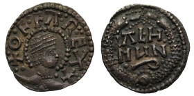 Offa, King of Mercia, portrait silver Penny, light coinage, London Mint, Ealhmund
