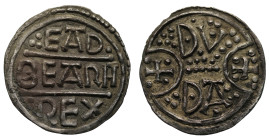 Kings of Kent, Eadberht Praen, silver Penny, "Boeotian" shield reverse  moneyer Duda