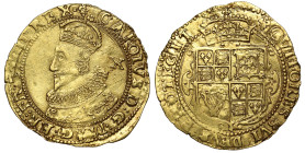 Charles I 1625 gold Double Crown group A class II initial mark lis