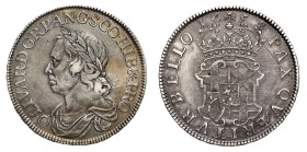 Oliver Cromwell 1658 silver Crown 8 over 7