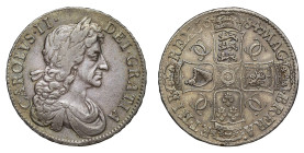 XF40 | Charles II 1684 silver Crown