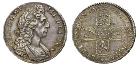 AU Details | William III 1697 silver Exeter Halfcrown NONO