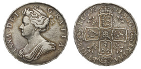 XF Details | Anne 1704 silver Halfcrown