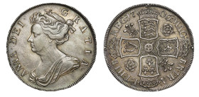 AU53 | Anne 1706 silver Halfcrown