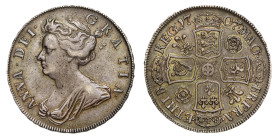 XF45 | Anne 1707 silver Halfcrown