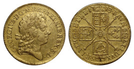 George I 1718 gold Guinea 8 over 7