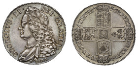 AU55 | George II 1746 silver LIMA Crown