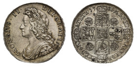 AU53 | George II 1739 silver Halfcrown