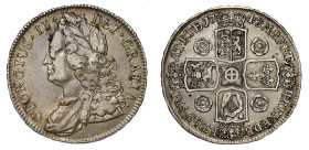 XF Details | George II 1743 silver Crown
