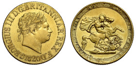 George III 1820 gold Sovereign Open 2