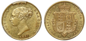 AU55 | Victoria 1857 gold Half-Sovereign