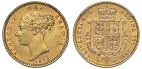 AU55 | Victoria 1871 gold Half-Sovereign die number 12