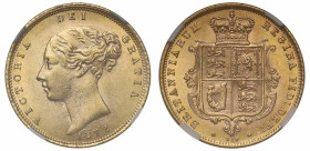 MS62 | Victoria 1872 gold Half-Sovereign die number 350
