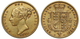 XF40 | Victoria 1874 gold Half-Sovereign die number 17