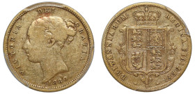 VF25 | Australia Victoria 1880 Sydney mint gold Half-Sovereign Cross not buried