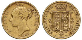 VF20 | Australia Victoria 1881 Melbourne mint gold Half-Sovereign low relief large bust